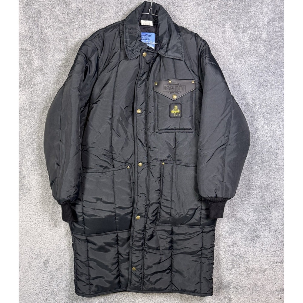 RefrigiWear Iron-Tuff‎ Jacket Medium Reg Long Insulated Workwear Coat Inspector